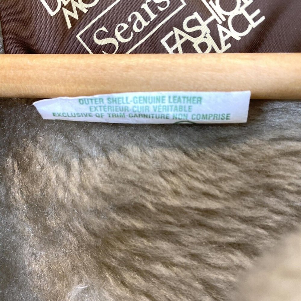 Brown Faux Shearling Women's Coat - Picture 7 of 7